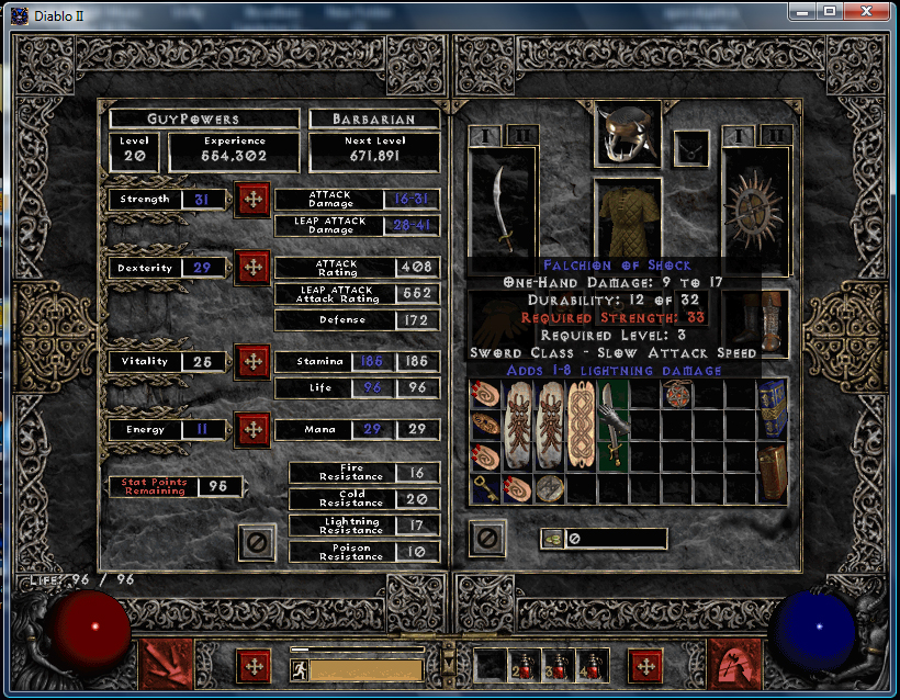 diablo 2 hacked item